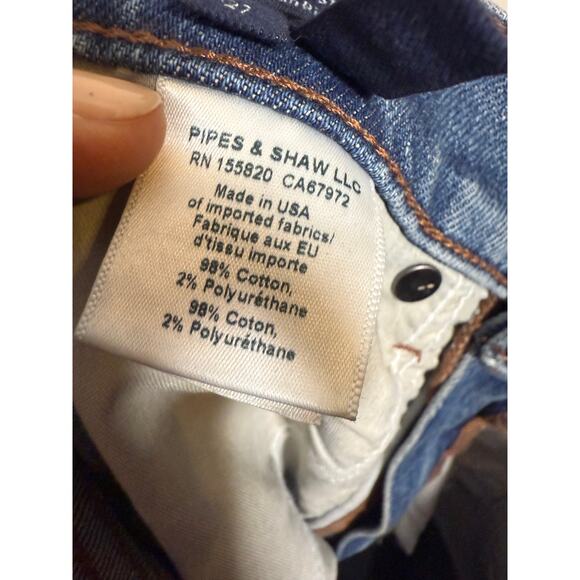 Veronica Beard Dylan Cuffed Straight-Leg Jean in Thriller Wash Sz. 27 - Picture 6 of 7